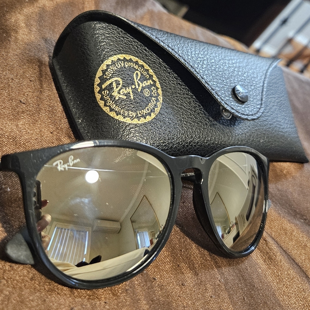 Ray-Ban Erika Silver Mirrored Sunglasses (RB4171)